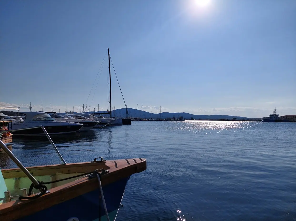 Sozopol pier at sunset