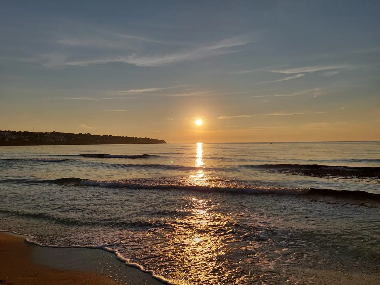 Zalazak sunca na plaži u blizini Sozopola – pogled 2