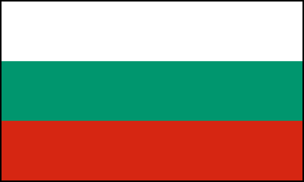 Die Flagge von Bulgarien